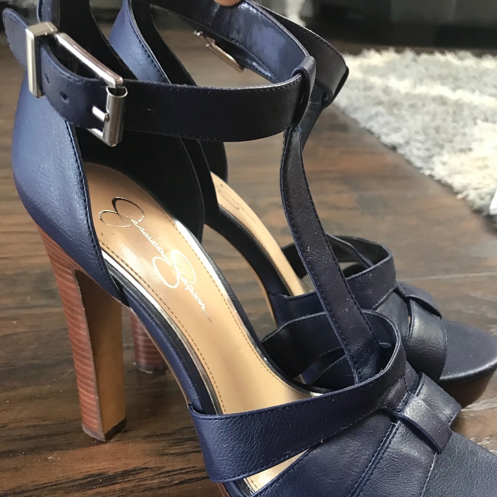 Jessica Simpson size 9 navy blue heels